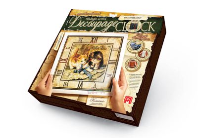Годинник Decoupage Clock з рамкою (DKС-01-01,02,03,04,05) 5 варіантів