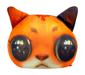​Игрушка антистрессовая мягкая SOFT TOYS Кот глазастый рыжий (DT-ST-01-01)
