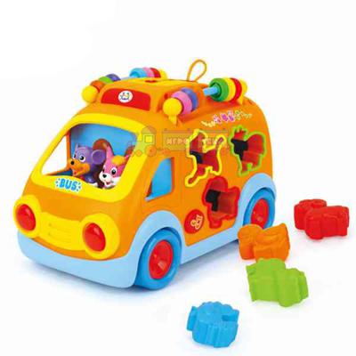 ​Игрушка-сортер развивающая Huile Toys Веселый автобус (988)