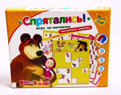 Игра на магнитах Спрятались Маша и медведь  Vladi Toys (VT3304-09) 
