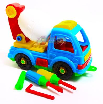 Игрушечная машинка конструктор Бетономешалка Toys Plast (ИП29001)