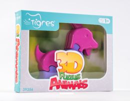 Игрушка развивающая 3D пазли Животные (1шт.) 8 эл.(39356)