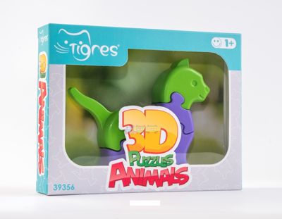 Іграшка розвиваюча 3D пазли Тварини (1шт.) 8 ел. (39356)