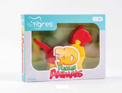 Игрушка развивающая 3D пазли Животные (1шт.) 8 эл.(39356)