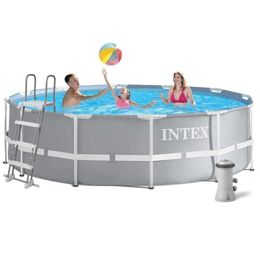 Intex 26718, Каркасный бассейн 366х122 см с фильтр-насосом и лестницей