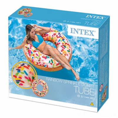 Intex 56263, Надувний круг Рожевий пончик 114 см