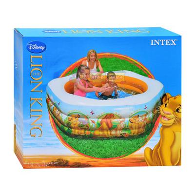 Intex 57497, детский надувной бассейн Король Лев, 191х178х61 см
