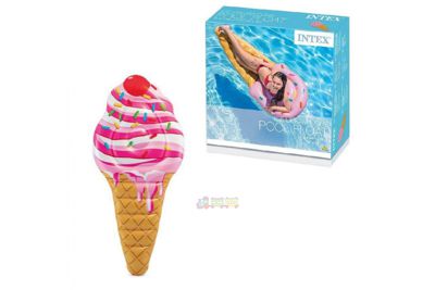 Intex 58762, Пляжный матрас-плотик мороженое Рожок, 224х107 см