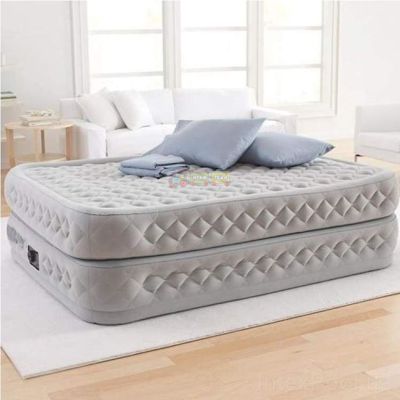 Intex 64490, Надувная кровать 152-203-51 см со встроенным электронасосом