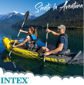 Intex 68307, Двухместная надувная байдарка (каяк) Explorer K2, 312 х 91 см, с веслами и насосом