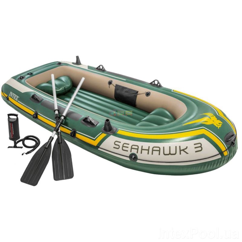 Intex 68380, Надувная лодка Seahawk 3 295-137-43 см