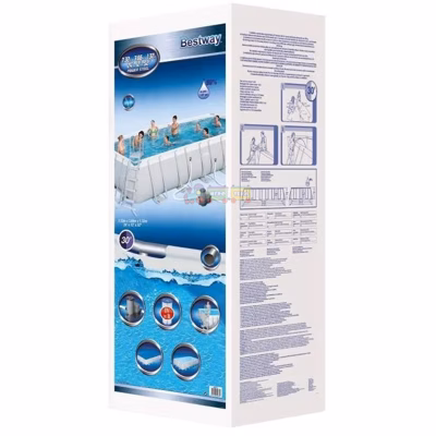 Каркасний басейн Bestway 56474 (732х366х132 см) з картриджним фільтром, драбиною та тентом
