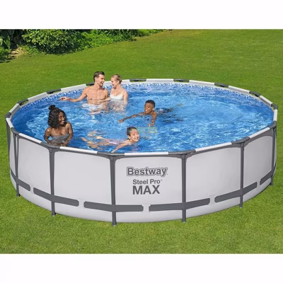 Каркасный бассейн Bestway 56488 (457х107 см) с картриджным фильтром, тентом и лестницей