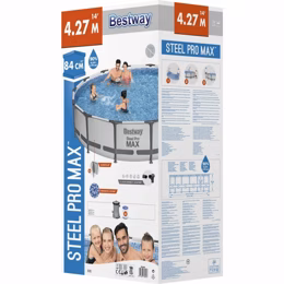 Каркасный бассейн Bestway 56595 (427х84 см) с картриджным фильтром