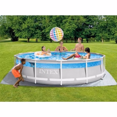 Каркасный бассейн Intex 26722 Premium (427х107 см) с картиджным фильтром, лестницей, подложкой, и тентом