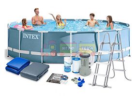 Intex 26734, Каркасный бассейн с комплектом аксессуаров (457х107 см)