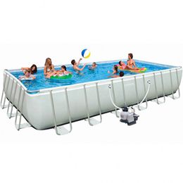 Intex 26366, Каркасный бассейн с фильтр-насосом и полным комплектом аксессуаров (732х366х132 см)