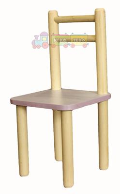 Комплект из столика и двух стульчиков из дерева фиолетовый (slolF)