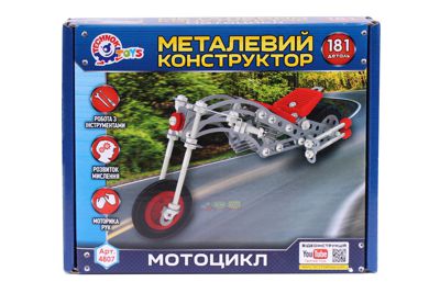 Конструктор металлический "Мотоцикл" Технок 4807