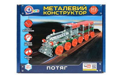 Конструктор металлический Технок Поезд (4814)