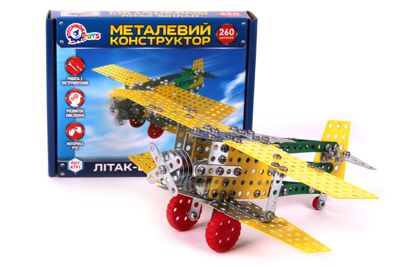 Конструктор металевий Технок Літак-біплан (4791)