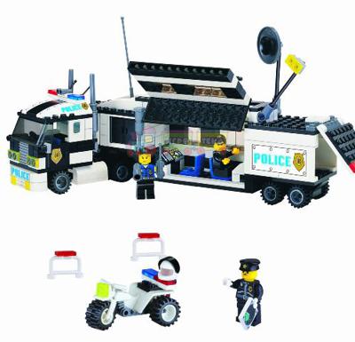 Конструктор Мобильный полицейский штаб серии Полиция Brick (128)