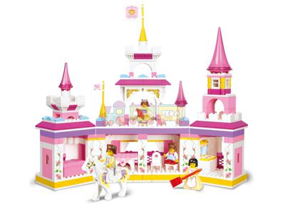 Конструктор Волшебный замок для принцессы серии Розовая мечта Sluban (B0251) 