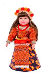 Кукла Україночка мягконабивная 47 оранжевая (M 5085 I UA)