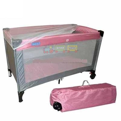 Манеж кровать розовый Bambi (QX 805-8) 