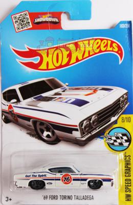Машинка Hot Wheels 69 Ford Torino Talladega (183/250)