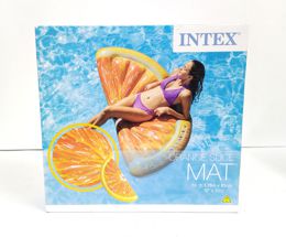 Intex 58763, Надувний матрац Апельсин 178х85 см