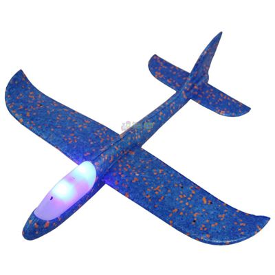 Метальний планер літак з підсвічуванням (AP2189)
