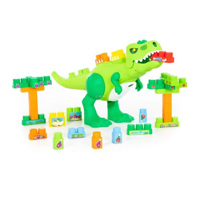 Набір "Динозавр" + конструктор (30 елементів) Wader (Полісся) (67807)