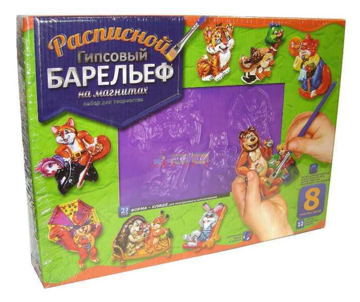 Набор для творчества Расписной гипсовый рельеф Danko Toys РГБ-06 Сказки