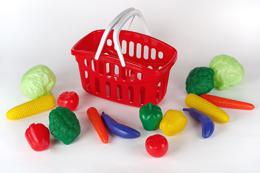 Набор овощей в корзине Toys Plast (ИП 18003)