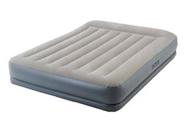 Intex 64118, Надувная кровать со встроенным электронасосом и подголовником 203х152х30 см