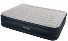 Intex 64140, Надувная кровать со встроенным электронасосом 203х152х51 см