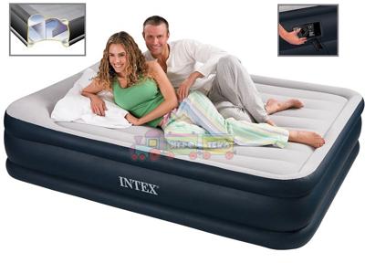 Intex 67738, Надувная кровать со встроенным электронасосом 203х152х48 см
