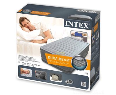 Надувне ліжко з вбудованим електронасосом 191х99х46 см Intex 64412