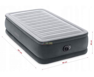 Надувная кровать со встроенным электронасосом 191х99х46 см Intex 64412