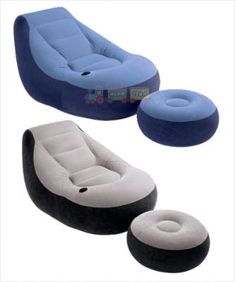 Intex 68564, Надувное кресло с пуфиком 130х99х76 см