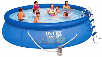 Intex 28166, 54908 Надувной бассейн  Easy Set Pool ( 457х107 см)