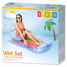 Intex 58802, Надувной шезлонг для бассейна 160х85 см