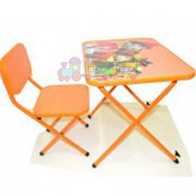 Парта Ommi Патруль со стульчиком Оранжевая