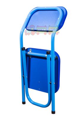 Парта со стульчиком складная регулируемая Ommi голубая, синяя