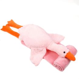 Плід-подушка іграшка гусь-обіймусь 3в1 (Рожевий)