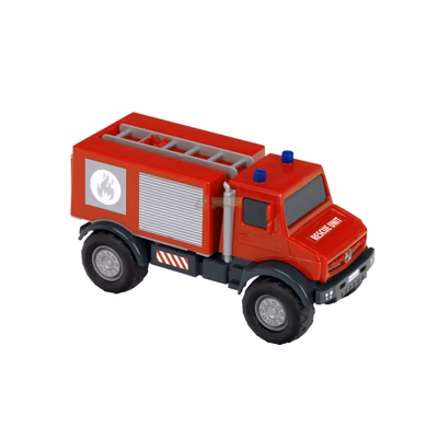 Пожарный автомобиль Unimog с этикеткой 3815