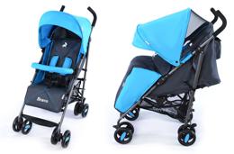 Прогулочная коляска Baby Tilly CARRELLO Bravo сине-серая (CRL-1404 GREY BLUE) 