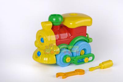 Развивающий  конструктор Паровозик Toys Plast (ИП 30003)