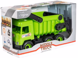 Авто Tigres Middle truck самоскид (св. зелений) в коробці (39482)